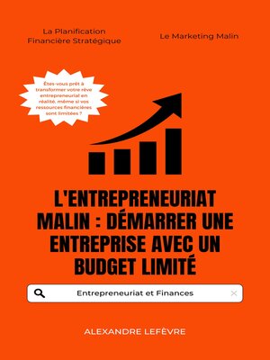cover image of L'Entrepreneuriat Malin